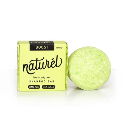 NATUR L Naturel Boost Volumizing Shampoo Bar for Fine or Oily Hair, Volumizing Shampoo Bar, Vegan, Zero Waste, Cruelty Free, Made in USA