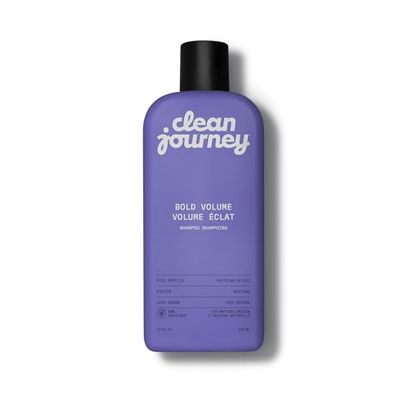 cleanjourney Bold Volume Hair Shampoo, EWG Verified, Infused with Rice Protein and Biotin, For Fine Hair, Volumizing Texture, Clean Ingredients, Vegan, Fruity Scent, 12 Fl Oz
