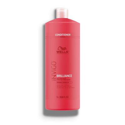 Wella Professionals Invigo Brilliance Conditioner For Coarse Colored Hair Color Protecting Color Vibrancy Conditioner 33.8 Fl Oz