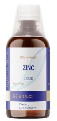 NatureReward Organic Liquid Zinc, 60 Servings - Alcohol Free Zinc Sulfate - Supports Immune Health Metabolism - Antioxidant - Gluten-Free, Non-GMO, Vegan Paleo Friendly (120 ml), 4 FL OZ