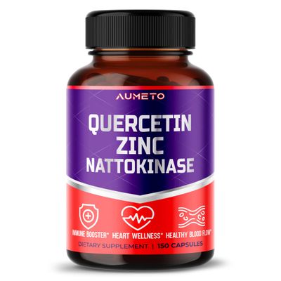 Zinc Quercetin Immune Support with VIT C VIT D3 Bromelain Elderberry Turmeric Echinacea Ashwagandha Ginger 150 Days Supply (150 Count (Pack of 1))