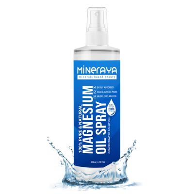 MINERAYA MINERAYA Magnesium Oil Spray 7 Fl Oz. 100 Organic, Extra Strength Topical Magnesium Spray for Feet. Muscle Recovery Sound Sleep