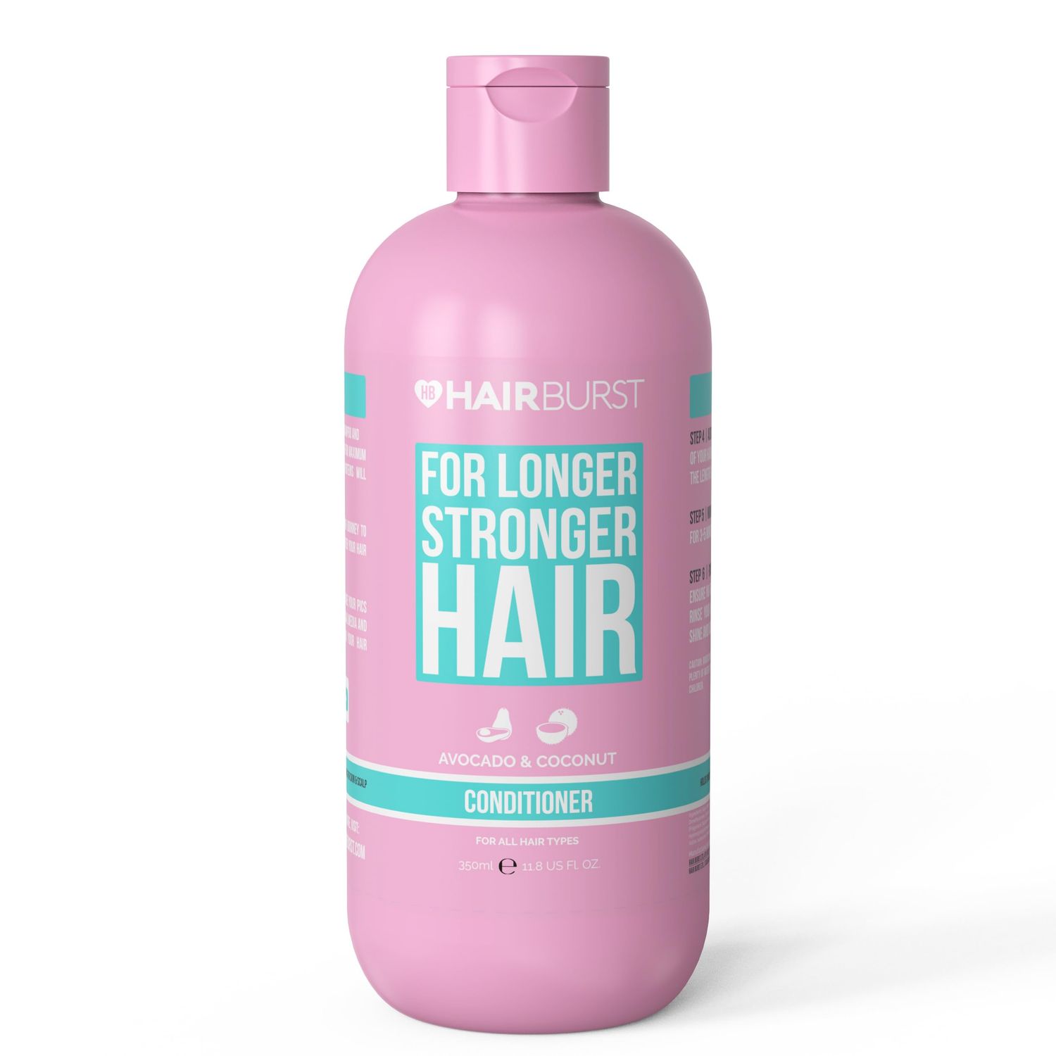 HAIR BURST Hair Growth Conditioner For Woman - Reduces Hair Loss - Strengthens Growth - Contains No SLS and Parabens - Coconut and Avocado Aroma - New Bigger Bottles 11.8 US FL. OZ