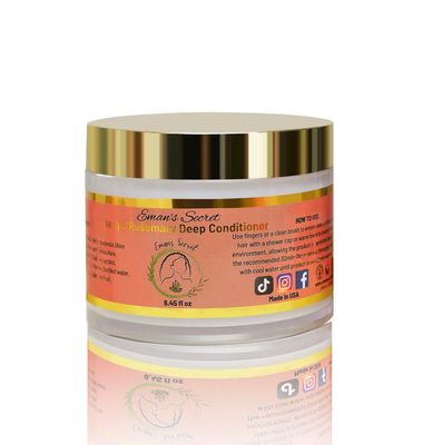 Eman&#39;s Secret Deep Conditioner, Silky Hydration Detangling Hair Products, Moisturizing Hair Conditioner for Hair, Peppermint Treatment for Hair, Repair Damage, and Prevent Frizz, (8.45 oz)