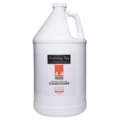 Sunny Isle 4AND4 Conditioner 1 Gallon Professional Grade Formula Paraben Sulfate Free 4 Distinct Humectants 4 Essential Vitamins For Dry Brittle Hair