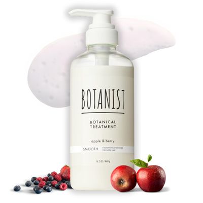 BOTANIST Organic Hair Conditioner for Dry Frizzy Hair Women Men, Keratin Treatment by Natural Protein, Macadamia Nut Oil Jojoba Oil in Japan, Sulfate Paraben Free, Green Apple Rose, 16.2 Fl Oz