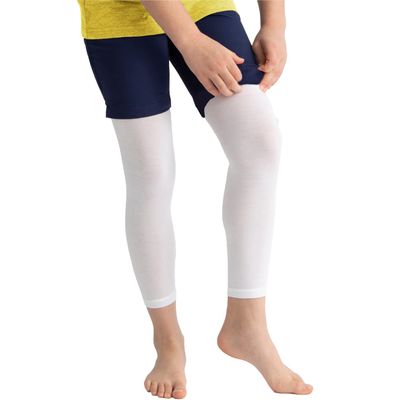 AD RescueWear Ultra-Soft Non-Itch Eczema Pants for Kids, Eco-Friendly Tencel Eczema Clothing, No Zinc or Dyes (8-9 Years) White