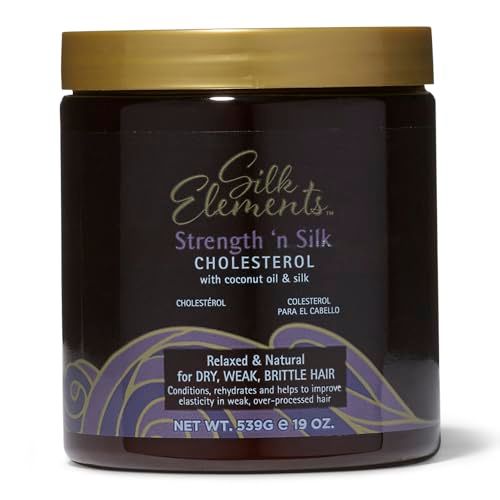 Silk Elements Mega Cholesterol Conditioning Treatment, Deep Conditioning, Strengthens Hair, Infused with Silk Proteins