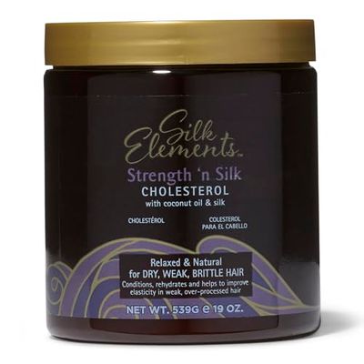 Silk Elements Mega Cholesterol Conditioning Treatment, Deep Conditioning, Strengthens Hair, Infused with Silk Proteins