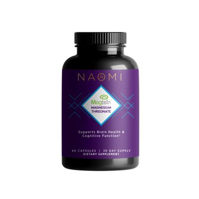 NAOMI Magnesium L-Threonate with 2,000mg Patented Magtein , High Absorption Elemental Magnesium, Memory Supplement - Brain Health, Focus, Nerve Support, Heart Health, Natural Sleep Aid, 60 Veggie Caps