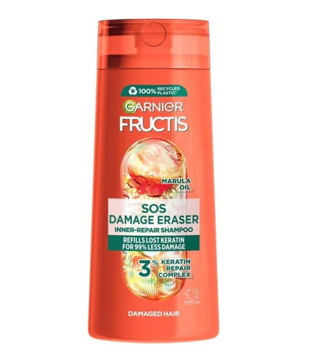Garnier Fructis SOS Damage Eraser Shampoo, 400 ML, 13.53 Fl Oz (Pack of 1)