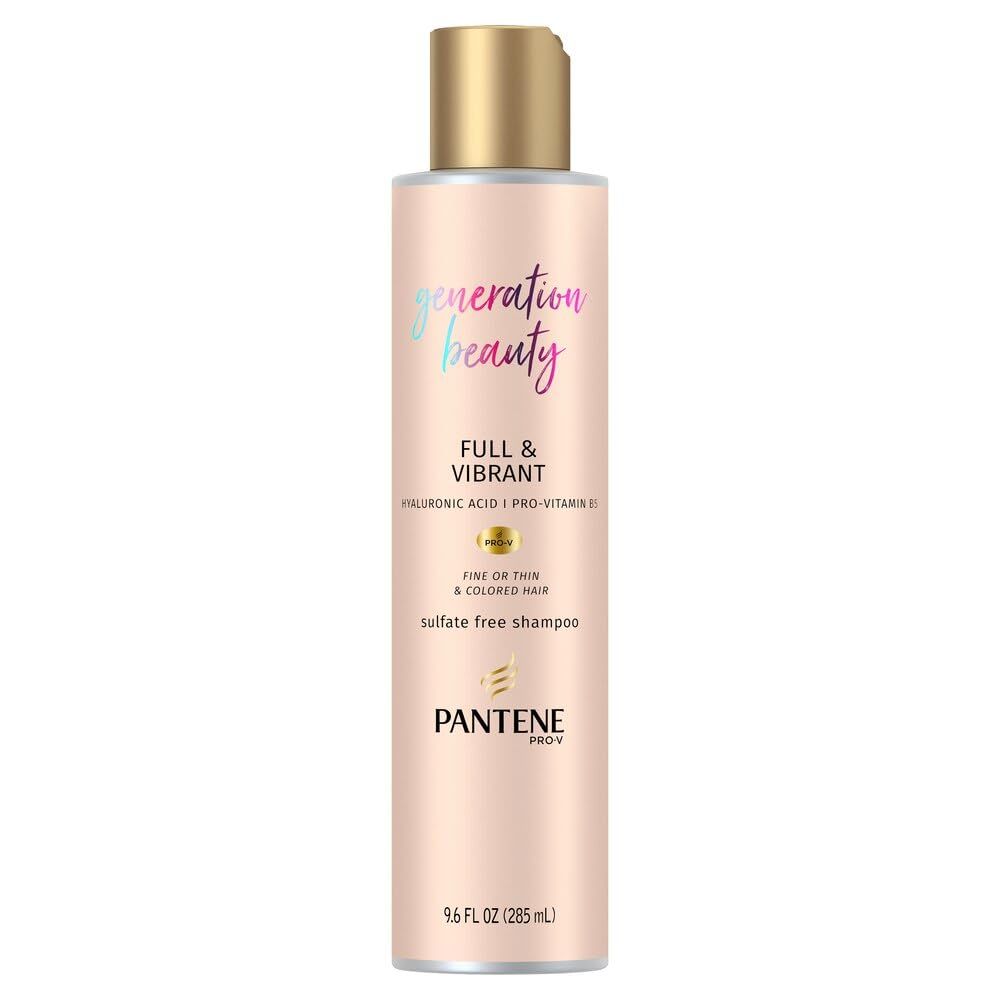 Pantene Generation Beauty Full Vibrant Shampoo with Hyaluronic Acid, 9.6 Fl Oz