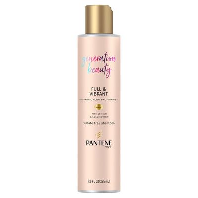 Pantene Generation Beauty Full Vibrant Shampoo with Hyaluronic Acid, 9.6 Fl Oz