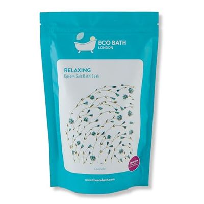 Eco Bath London Relaxing Lavender Epsom Salt Bath Soak -Pouch- Magnesium Bath Salt Infused with Lavender Essential Oil, Epsom Bath Salts for Relaxation 2.2 lb (1 kg) 2.2 Pound (Pack of 1)