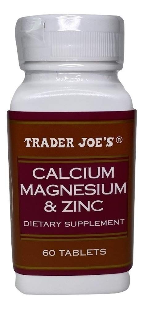 Trader Joe&#39;s Calcium Magnesium Zinc 60 Tablet