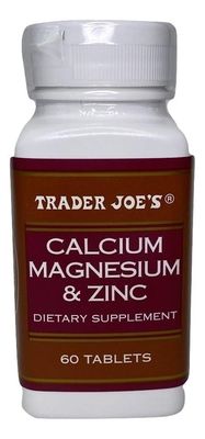 Trader Joe&#39;s Calcium Magnesium Zinc 60 Tablet