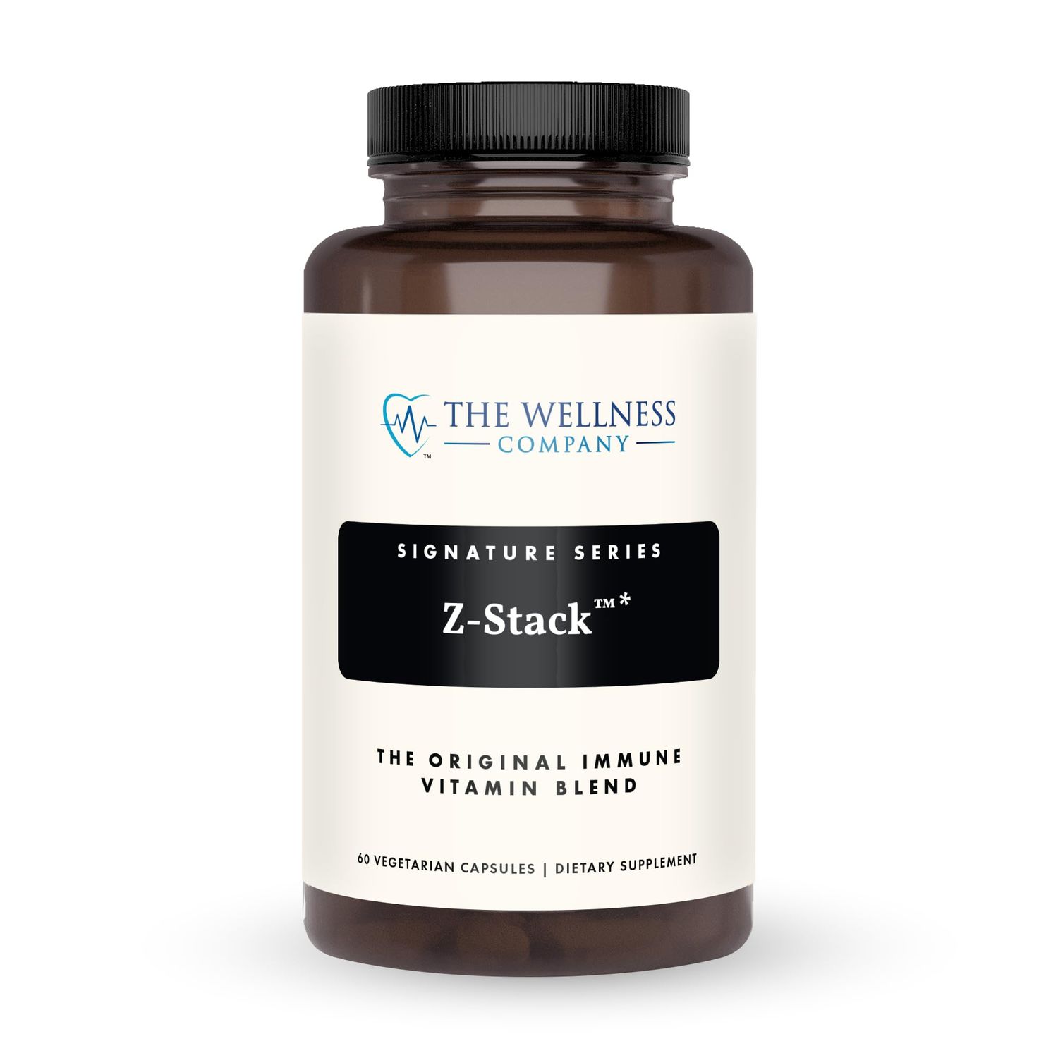 Z-Stack 60 Capsules Immune Support Formula with Vitamin C, Vitamin D3, Zinc, and Quercetin Non-GMO, Gluten-Free Supports Immune System Health, The Wellness Company