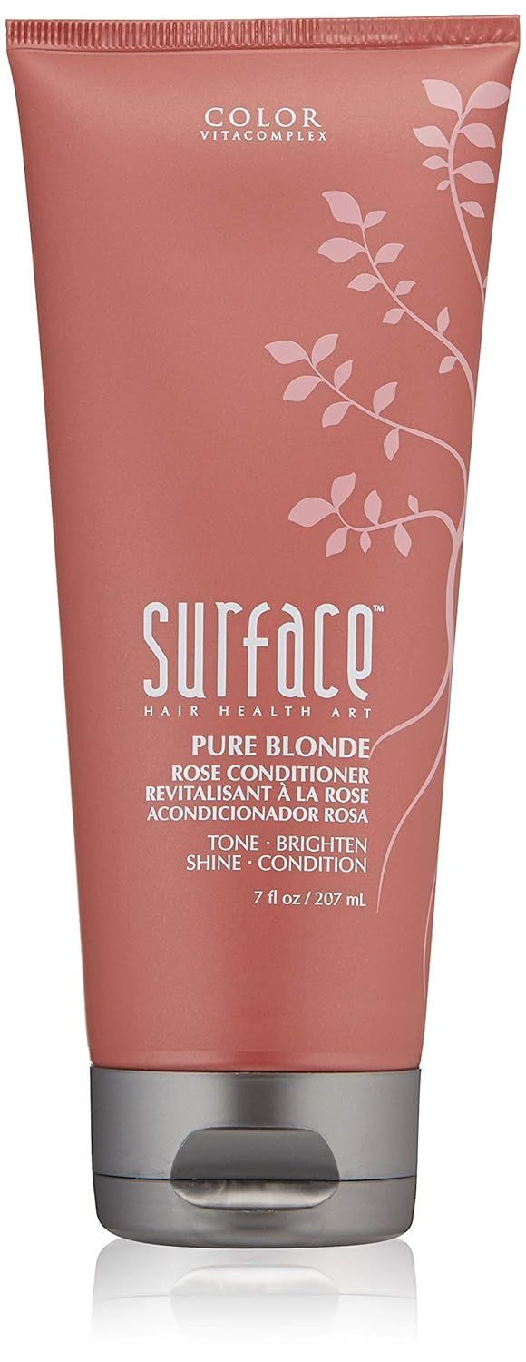 Surface Hair - Pure Blonde Rose Conditioner -Tones, Brightens Protects Hair - 7 fl oz