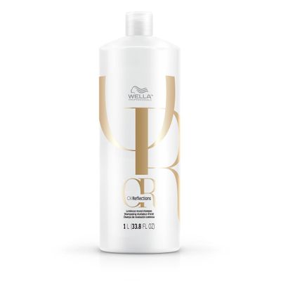 Wella Professionals Oil Reflections Luminous Reveal Shampoo With Natural Botanicals Camellia Oil and White Tea Extract For long-Lasting Softness and Shine 33.8 Fl Oz