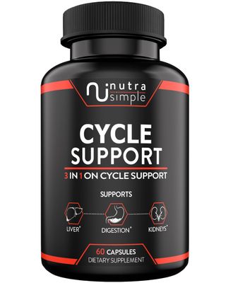 Nutra Simple Cycle Support Supplement for Men, 3-in-1 On Cycle Support, Made in USA, Liver Support with Milk Thistle, Zinc, Dandelion, Beet Root, Artichoke Extract, Berberine - 60 Capsules