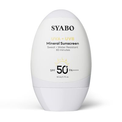 Mineral Sunscreen Lotion with Zinc Oxide, SPF 50 Broad Spectrum UVAUVB Sun Protection, Calms Sensitive Skin and All Skin Types, 1.7 FL OZ