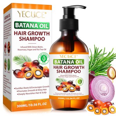 Batana Oil Shampoo,Batana With Onion Shampoo for Hair Growth for Thinning Hair and Hair Loss, Hair Growth Shampoo for All Style Hair for Men Women