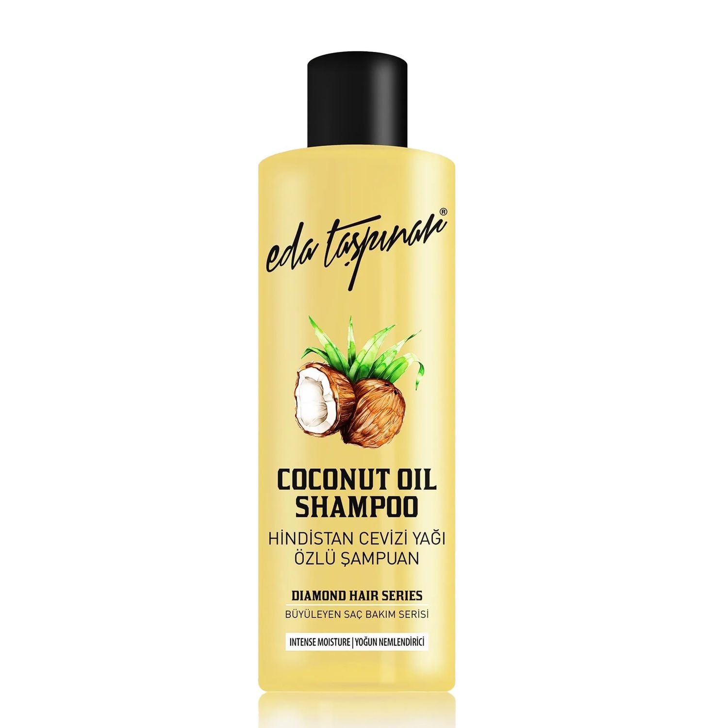 Eda Taspinar Coconut Oil Shampoo, Super Hydrating and Moisturizing for Dry Hair, Smoother Silkier Hair, Protect Hair From Heat and Damage, All Eyes On You! (400 ml13.53 fl oz) 1 Pack