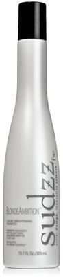 SUDZZFX BlondeAmbition Luxury Brightening Shampoo - Blonde Hair Shampoo - Sulfate Free Shampoo for Men Women - Travel Size Shampoo - Color Treated Shampoo - Blue Shampoo for Gray Hair, 10.1 Fl Oz