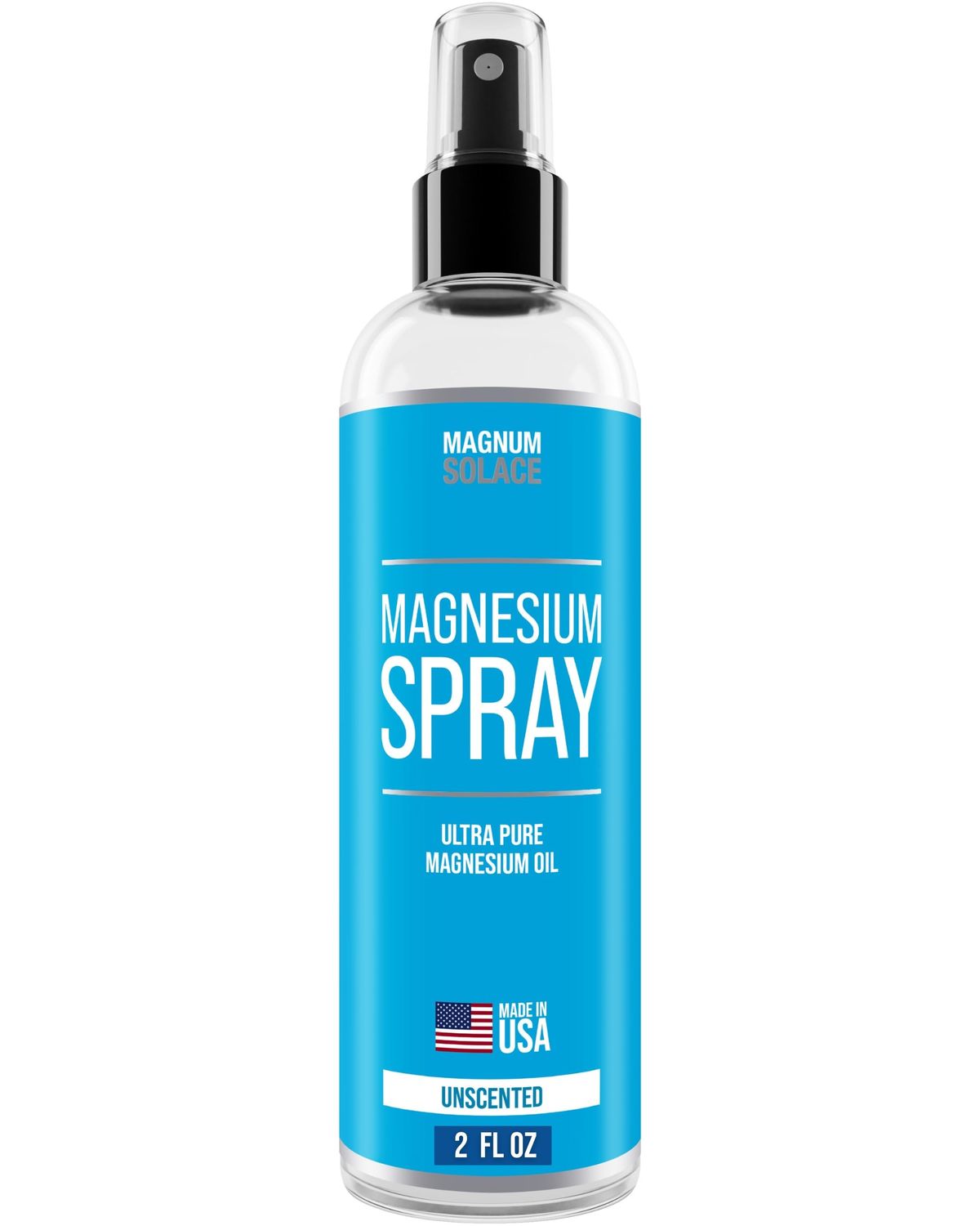 Magnesium Spray - USP Grade Pure Magnesium Oil Spray - Made in USA Since 2008, 2 oz