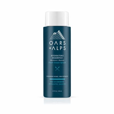 Oars Alps Men&#39;s Sulfate Free Hydrating Shampoo, Infused with Kelp and Algae Extracts, Fresh Ocean Splash, 13.5 Fl Oz