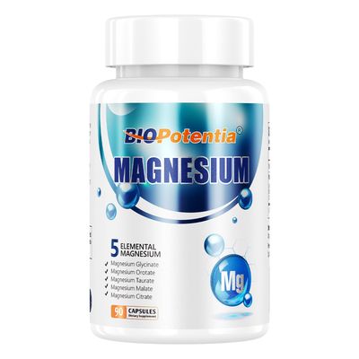 Magnesium Breakthrough Supplement - Has 5 Forms of Magnesium: Glycinate, Orotate,Taurate,Malate, Citrate- Support Sleep, Heart Health, Muscles, and Metabolism (90 Capsules (Pack of 1))