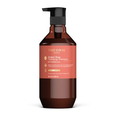 Theorie Amber Rose Hydrating Shampoo- Refresh Hydrate, Irresistible Scent of Rose, Jasmine Amber, Suited for All Hair Types-Color Keratin Treated Hair, 400ML