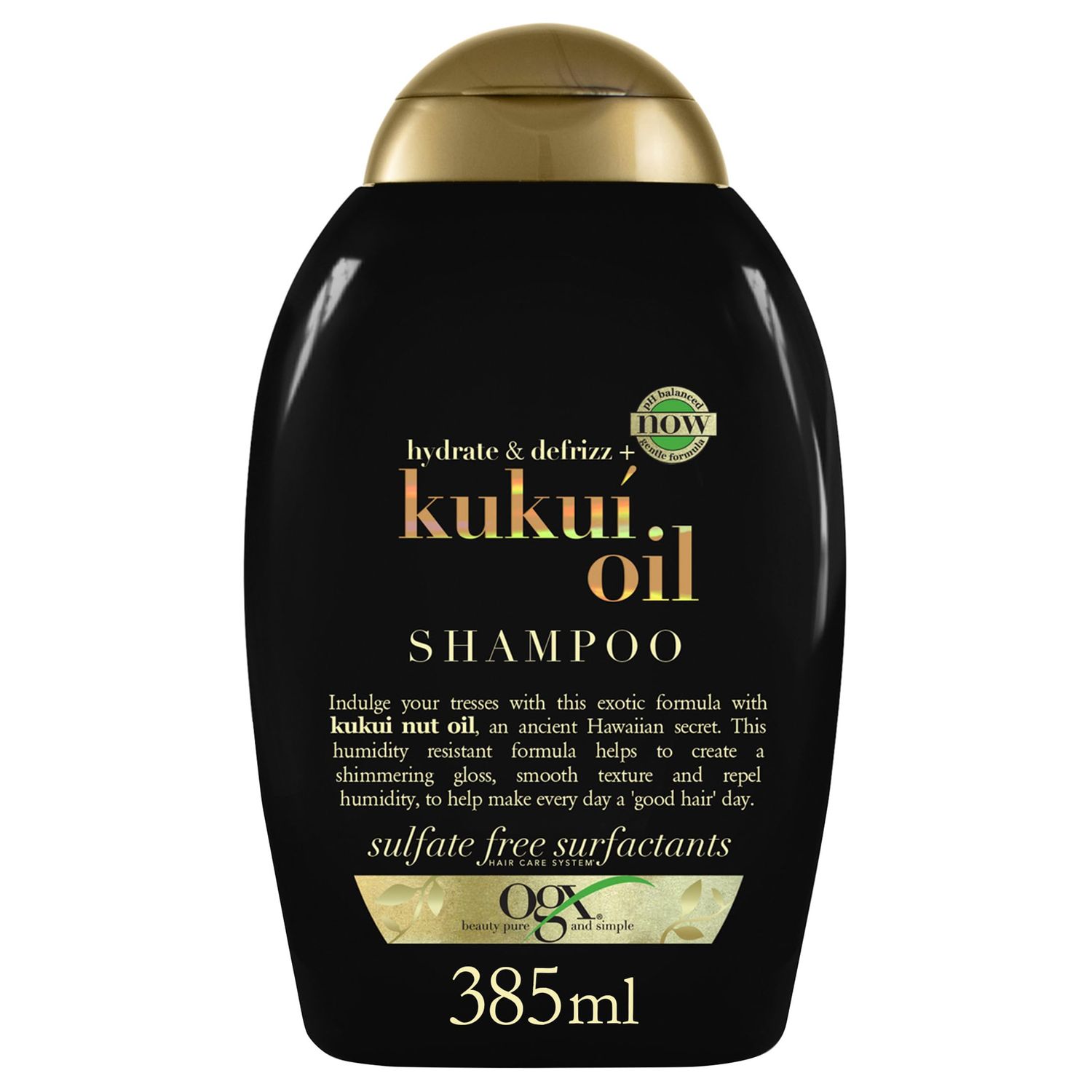 OGX Hydrate Defrizz Kukui Oil Shampoo, 13 Ounce