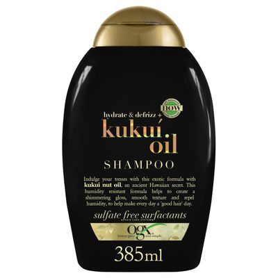 OGX Hydrate Defrizz Kukui Oil Shampoo, 13 Ounce