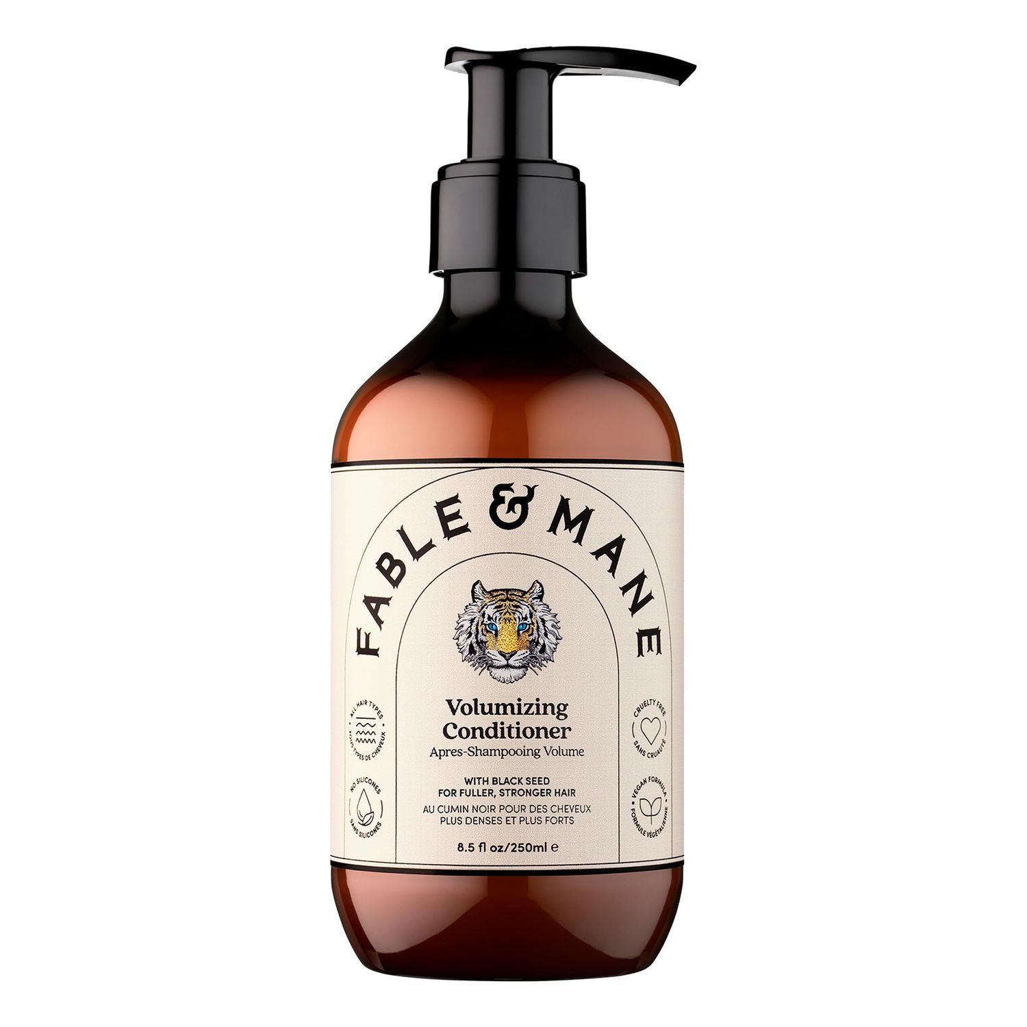 Fable Mane Volumizing Conditioner, Plumps Strands for Bounce, Body and Fullness. Restores Elasticity with Amla For Thinning, Fine or Medium Hair Types