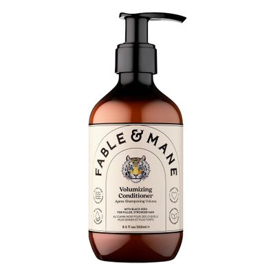 Fable Mane Volumizing Conditioner, Plumps Strands for Bounce, Body and Fullness. Restores Elasticity with Amla For Thinning, Fine or Medium Hair Types