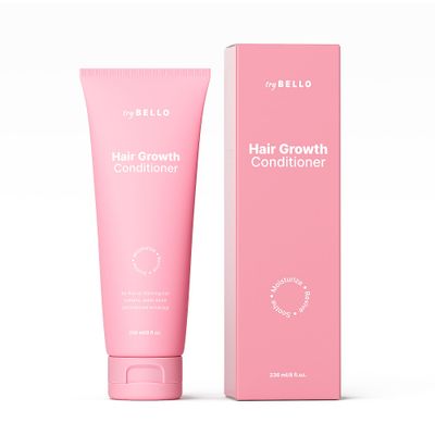 Trybello Hair Growth Conditioner Deep Hydration Strengthening for Thicker Hair Aloe Vera, Turmeric, and Urucum Extract Sulfate-Free, Vegan, Anti-Breakage Formula