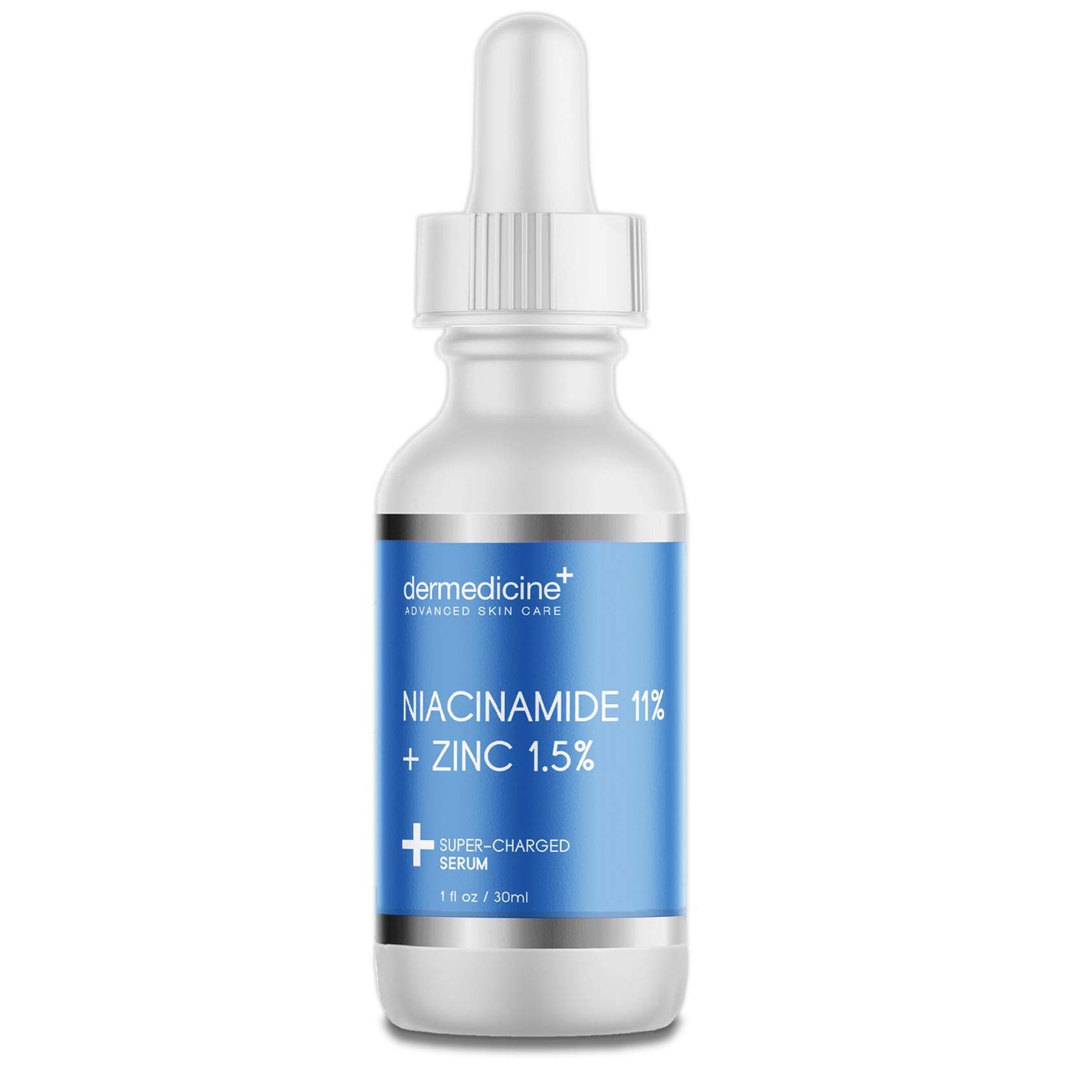 Niacinamide 11 Zinc 1.5 Super Charged Serum May Help Improve The Appearance of Pores, Skin Texture, Fine Lines Dark Spots for a More Clear Radiant Complexion 1 fl oz 30 ml