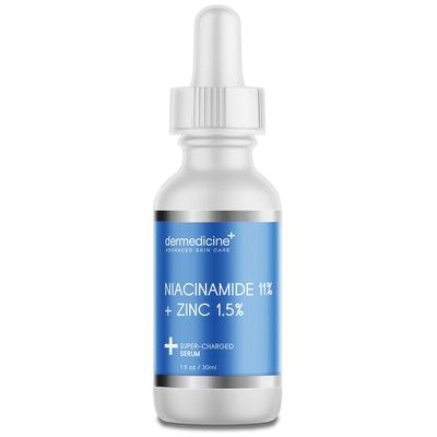 Niacinamide 11 Zinc 1.5 Super Charged Serum May Help Improve The Appearance of Pores, Skin Texture, Fine Lines Dark Spots for a More Clear Radiant Complexion 1 fl oz 30 ml