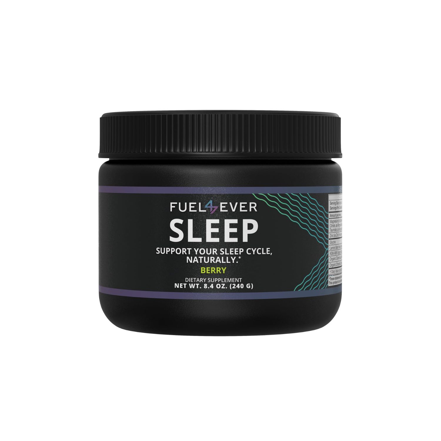 Fuel 4 Ever Sleep Magnesium with Glycine Berry Flavor 30 Servings