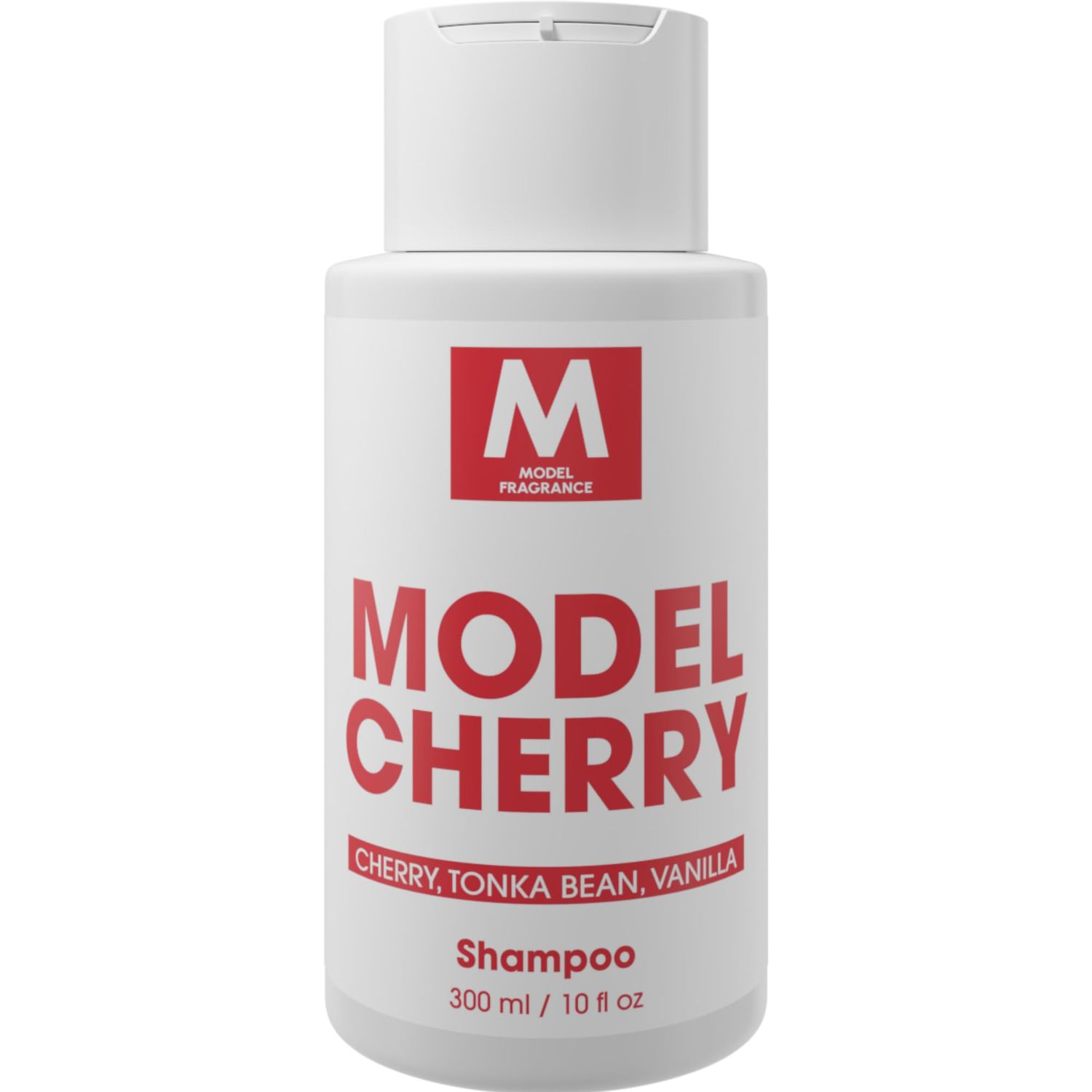 Model Cherry Hair Shampoo Cherry, Tonka Bean, and Vanilla Scented Sulfate Free Hydrating Shampoo Volumizing Shampoo for All Hair Types Hair Care Products for Clean, Shiny, Healthy Hair