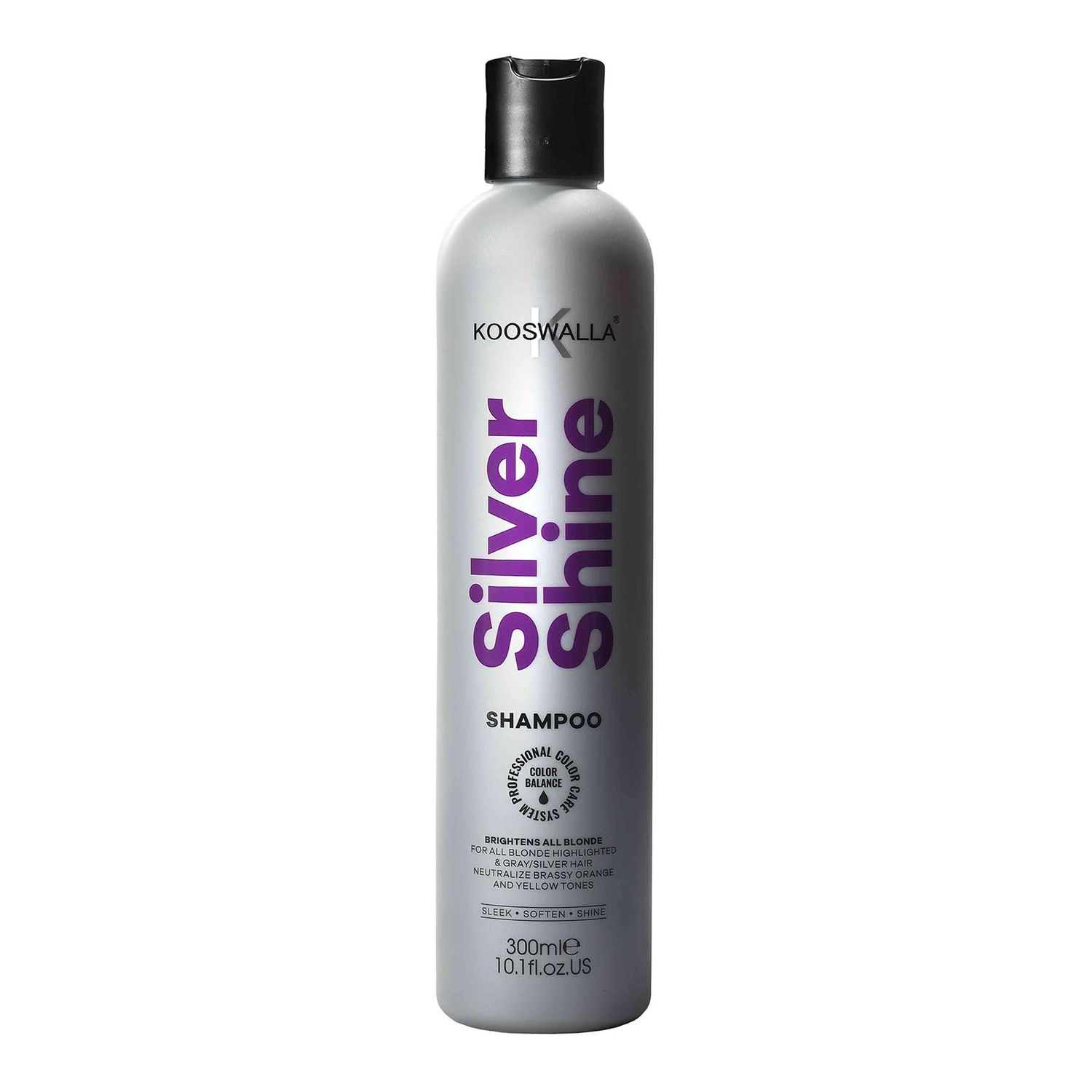 KooSwalla Purple Shampoo For Blondes Hair, Neutralizing Yellow Brassy Tones Maintaining Cooler Color for Gray Color Treated Hair 10.2 Fl Oz