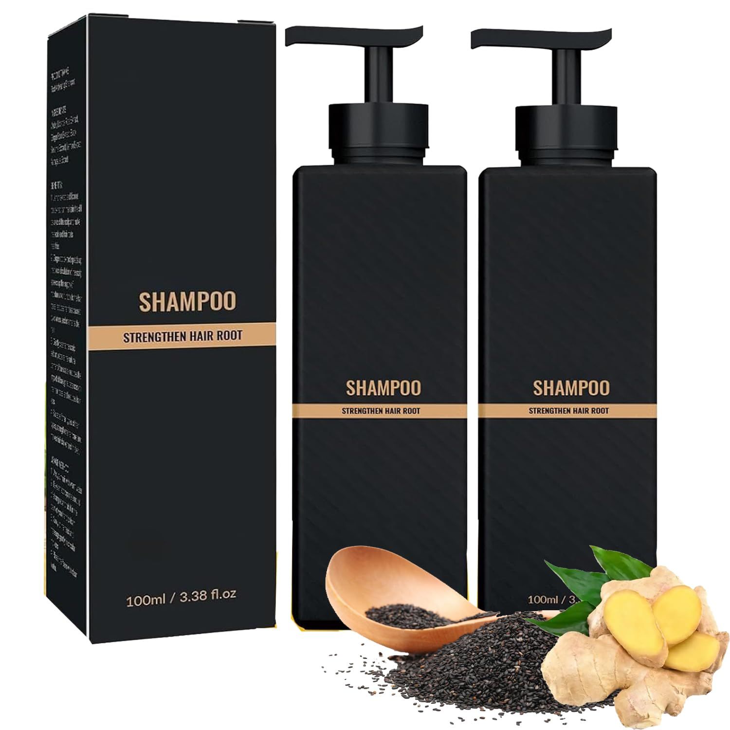 vohamok 2PCS Root Activator Shampoo,Hair Regeneration Conditioner,Natural Mane Hair Care Growth Shampoo,Anti-Hair Loss,Smooth and Strong Repair for All Hair Types