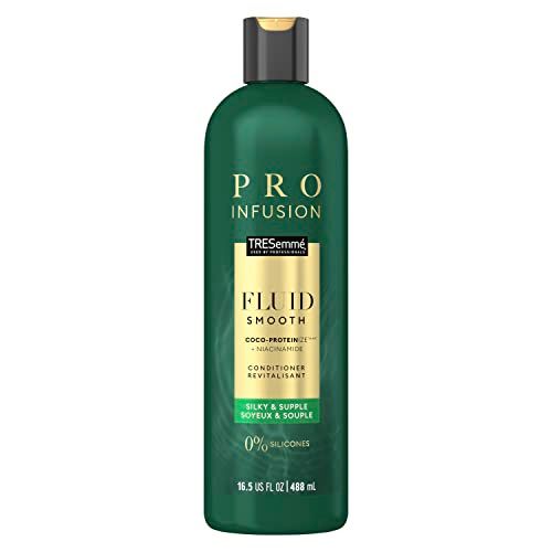 TRESemm Cruelty-free Pro Infusion Fluid Smooth Conditioner For Silky Supple Hair Infused With Natural Coconut Droplets Plant-Based Salon Protein Niacinamide 16.5oz