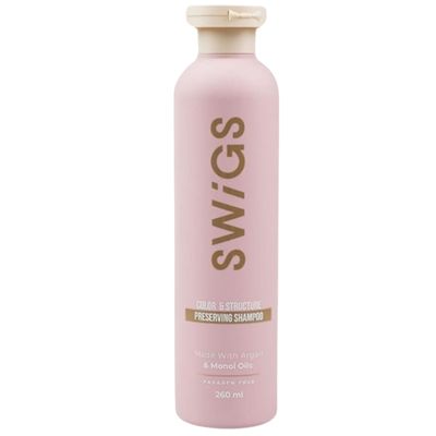 swigs Human Synthetic Wig Shampoo Detangle Wig Sulfate-Free Color-Safe Adds Body Volume Promote Silkiness Shine 8 oz