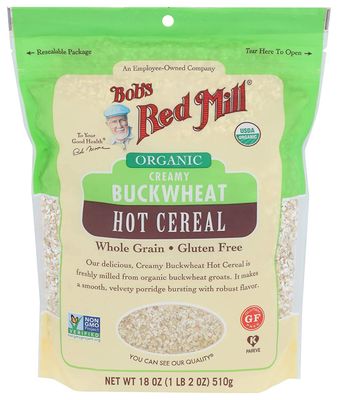 Bob&#39;s Red Mill Organic Gluten Free Creamy Buckwheat Hot Cereal, 18 Ounce (Pack of 2)