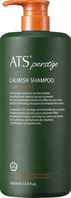 ATS Perstige Calmesh Headspa Shampoo, 1,000ML, 33.9 fl. oz, Refreshing with Organic Aloe and Soothing Silicone Free Shampoo