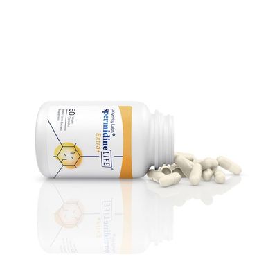 spermidineLIFE Extra Natural Supplement, Non-Synthetic Plant-Based Wheat Germ Extract with High Spermidine Content and Zinc for Cell Renewal, Vegan-Friendly, for Women and Men, 60 Capsules