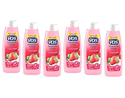 Alberto Vo5 Moisture Milks Strawberries and Cream Moisturizing Conditioner, 12.5 Fluid Ounce - 6 per case.