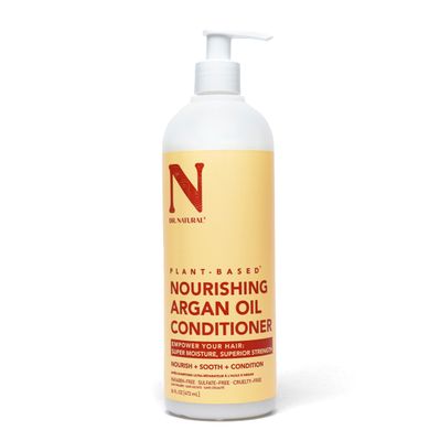 Dr. Natural Conditioner, Argan Oil, 16 oz - Hair Conditioner for All Hair Types - Promotes Hair Growth and Scalp Health - Conditioner for Frizzy, Dry Hair - Infused with Green Tea and Kelp Extract